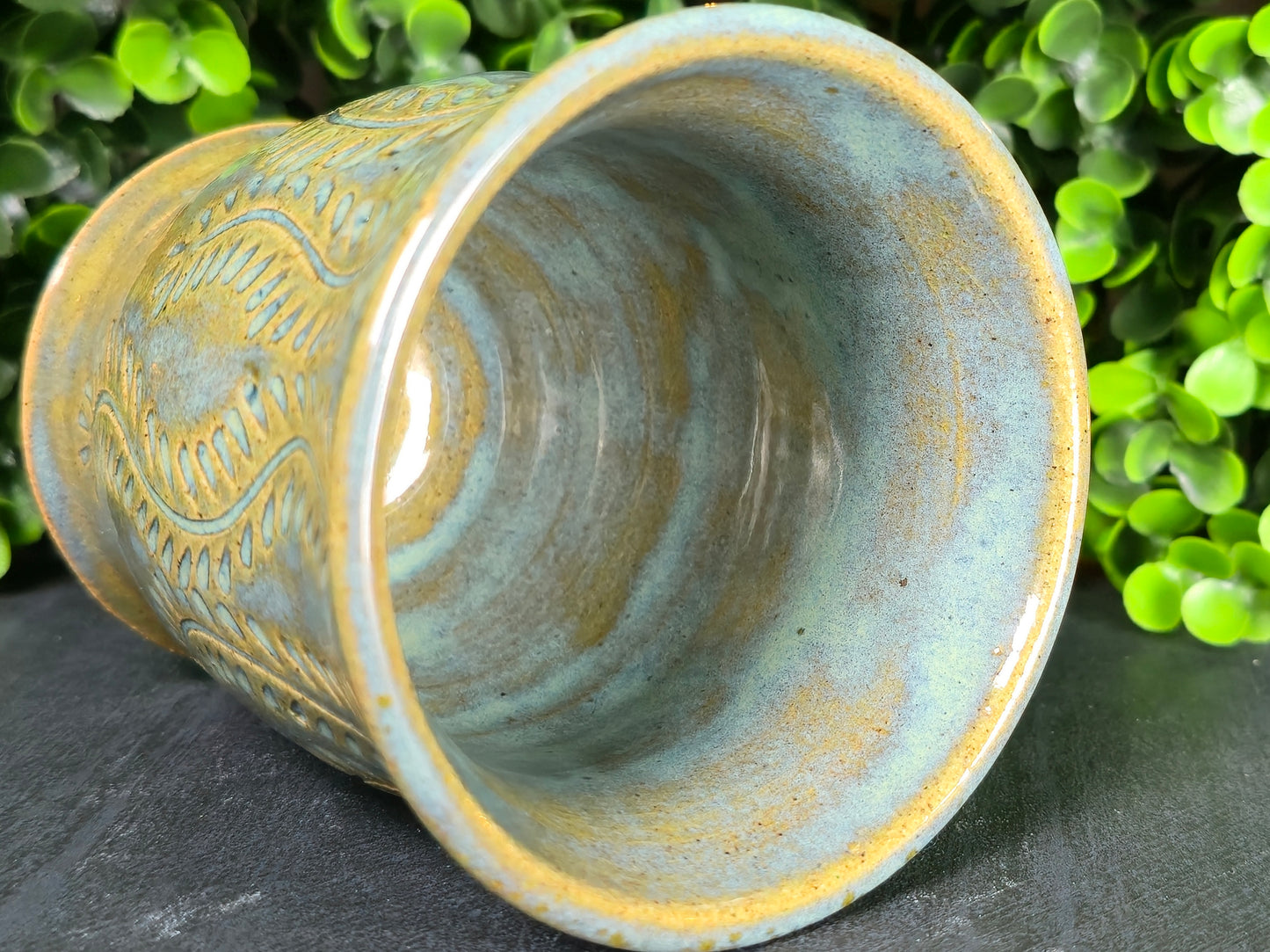 Turquoise Willow Toothbrush Holder