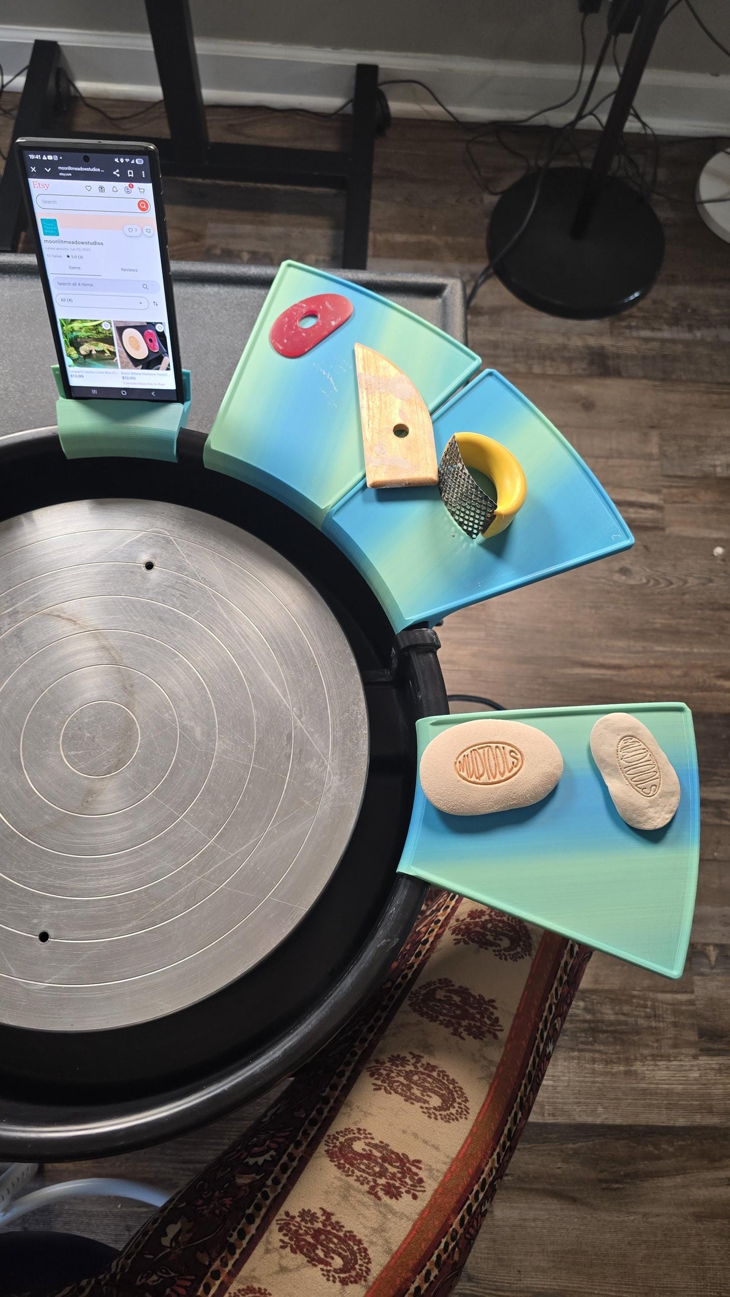 Stackable Pottery Wheel Shelf