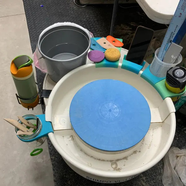 Stackable Pottery Wheel Shelf